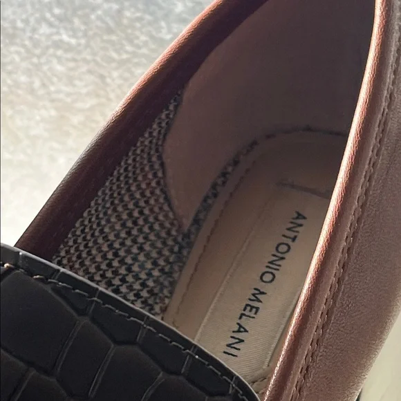 Antonio Melani Brown and White Block Heel - Picture 3 of 8